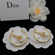 Dior Earrings Gold Tower 05 - 4