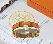 Hermes CLIC Bracelet Orange Gold - 1