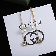 Gucci Earrings Gold Flowers Pearl 15 - 4