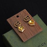 Gucci Earrings Gold Heart 06 - 6