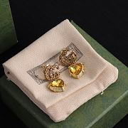 Gucci Earrings Gold Heart 06 - 4