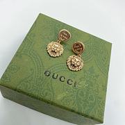 Gucci Earrings Gold Lion 06 - 4