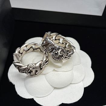 Gucci Earrings Round Silver 15