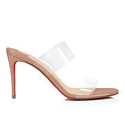 Christian Louboutin Mules Just Nothing Patent Leather Blush 85mm - 3