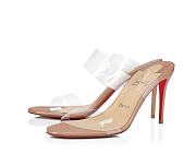 Christian Louboutin Mules Just Nothing Patent Leather Blush 85mm - 2