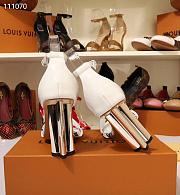 LV Pumps Sandals White 190428C - 5