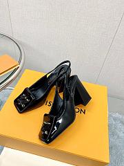 LV Shake Slingback Pump Black 5.5cm 8.5cm - 3