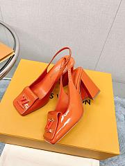 LV Shake Slingback Pump Orange 5.5cm 8.5cm - 4
