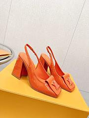 LV Shake Slingback Pump Orange 5.5cm 8.5cm - 2