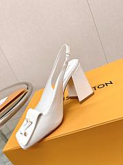 LV Shake Slingback Pump White 5.5cm 8.5cm - 5