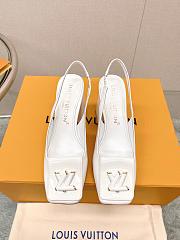 LV Shake Slingback Pump White 5.5cm 8.5cm - 3