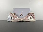 Air Jordan 1 Mid Pink Oxford Brown BQ6472-620 - 5