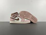 Air Jordan 1 Mid Pink Oxford Brown BQ6472-620 - 4