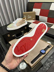 Christian Louboutin Louis Spikes Junior Gold - 6