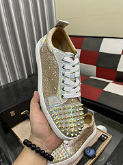 Christian Louboutin Louis Spikes Junior Gold - 5