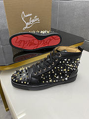 Christian Louboutin Louis Orlato Spikes Flat Black 048#326 - 5