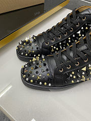 Christian Louboutin Louis Orlato Spikes Flat Black 048#326 - 4