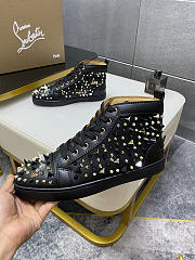 Christian Louboutin Louis Orlato Spikes Flat Black 048#326 - 2