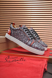 Christian Louboutin Louis Junior Strass Flat Purple - 6