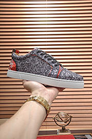 Christian Louboutin Louis Junior Strass Flat Purple - 5