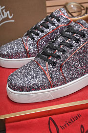 Christian Louboutin Louis Junior Strass Flat Purple - 4