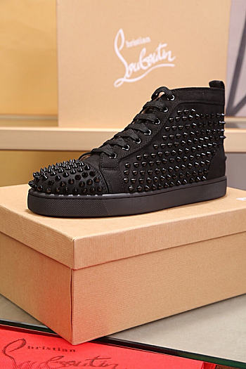 Christian Louboutin Louis High-top Sneakers Black