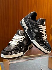 Louis Vuitton LV Trainer Black Damier 3D Denim 1AD6DX - 3