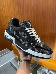 Louis Vuitton LV Trainer Black Damier 3D Denim 1AD6DX - 5