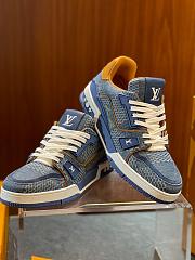 Louis Vuitton LV Trainer Blue Damier 3D Denim 1AD6DI - 3