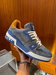 Louis Vuitton LV Trainer Blue Damier 3D Denim 1AD6DI - 5