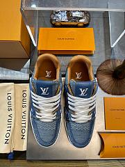 Louis Vuitton LV Trainer Blue Damier 3D Denim 1AD6DI - 4