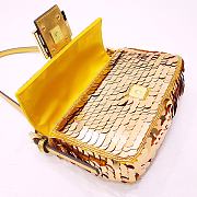 Fendi Baguette Bag Gold 6348 Size 19.5x5x11cm - 6