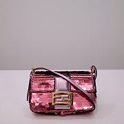 Fendi Baguette Bag Pink 6348 Size 19.5x5x11cm - 3