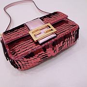 Fendi Baguette Bag Pink 6348 Size 19.5x5x11cm - 6