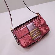 Fendi Baguette Bag Pink 6348 Size 19.5x5x11cm - 5