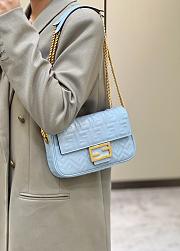 Fendi Baguette Blue 8533 Size 24×7×13cm - 6