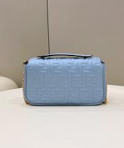 Fendi Baguette Blue 8533 Size 24×7×13cm - 5