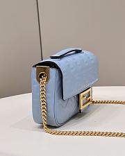 Fendi Baguette Blue 8533 Size 24×7×13cm - 4