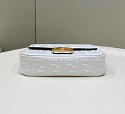 Fendi Baguette White 8533 Size 24×7×13cm - 6