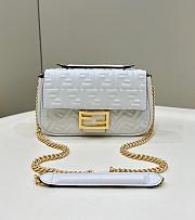 Fendi Baguette White 8533 Size 24×7×13cm - 4