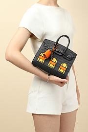 Hermès Birkin Bag 3 Windows Black Size 22x15x8CM - 3