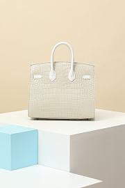 Hermès Birkin Bag 3 Windows White Size 22x15x8CM - 6