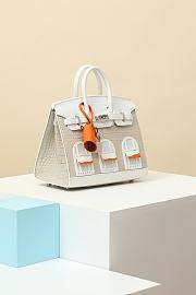 Hermès Birkin Bag 3 Windows White Size 22x15x8CM - 4