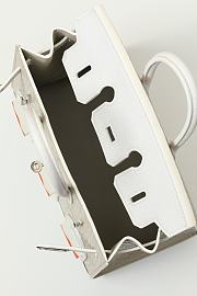 Hermès Birkin Bag 3 Windows White Size 22x15x8CM - 2