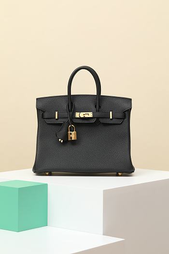 Hermès Birkin Bag Black Size 25x20x13CM
