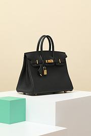 Hermès Birkin Bag Black Size 25x20x13CM - 5
