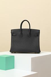 Hermès Birkin Bag Black Size 25x20x13CM - 4