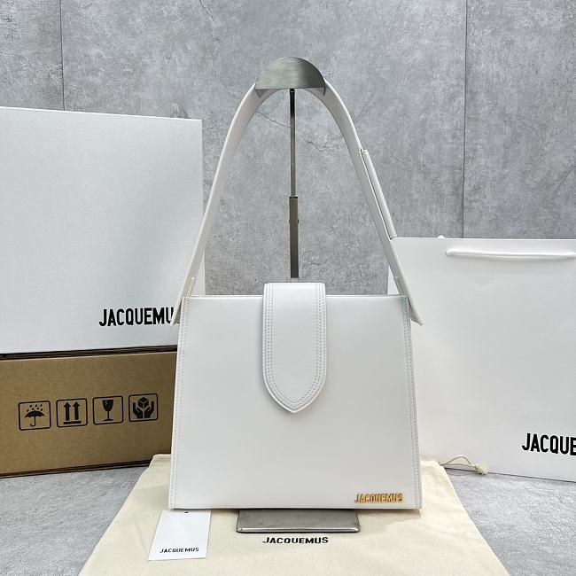 Jacquemus Axillary Bag White Size 26x22x9.5CM - 1
