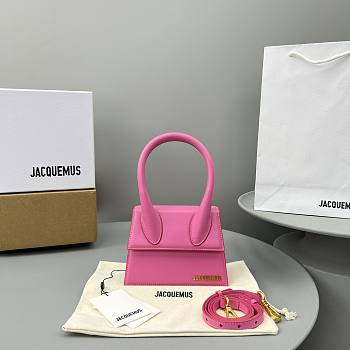Jacquemus HandBag Black Pink Size 18x15.5x8cm