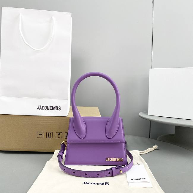 Jacquemus HandBag Purple Size 18x15.5x8cm - 1